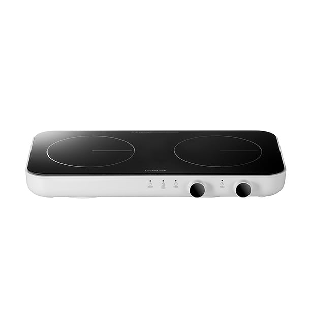 Bếp Điện Từ Đôi Locknlock Square Double Induction, 220240V, 50/60Hz, 1500W+1300W Màu Trắng - EJI326WHT, , large image number 3